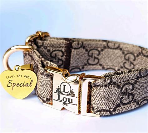 authentic gucci cat collar|designer dog collars for sale.